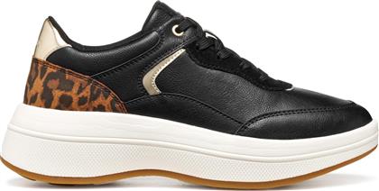 ΓΥΝΑΙΚΕΙΑ ΑΝΑΤΟΜΙΚΑ ΔΕΡΜΑΤΙΝΑ SNEAKERS SPHERICA D46WTB 0BCPZ C9209 ΜΑΥΡΑ GEOX