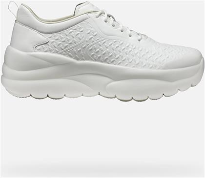 ΓΥΝΑΙΚΕΙΑ ΔΕΡΜΑΤΙΝΑ SNEAKERS ''XTORS'' - D551FB00085C1000 ΛΕΥΚΟ GEOX