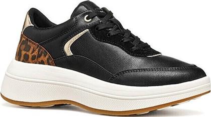 ΓΥΝΑΙΚΕΙΑ SNEAKERS ΜΕ ANIMAL PRINT ΛΕΠΤΟΜΕΡΕΙΕΣ ''SPHERICA'' - D46WTB0BCPZC9209 ΜΑΥΡΟ-ΚΑΦΕ GEOX