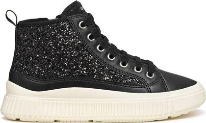 ΠΑΙΔΙΚΑ ΜΠΟΤΑΚΙΑ SNEAKERS ΓΙΑ ΚΟΡΙΤΣΙΑ ''LAQUINNY GLITTER'' (28-36) - 364106 ΜΑΥΡΟ GEOX