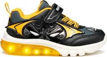 ΠΑΙΔΙΚΑ ΠΑΠΟΥΤΣΙΑ CIBERDRON ΓΙΑ ΑΓΟΡΙΑ BATMAN YELLOW (ΜΕΓΕΘΗ 26-32) - ΜΑΥΡΟ GEOX