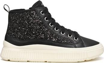ΠΑΙΔΙΚΑ ΠΑΠΟΥΤΣΙΑ LAQUINNY ΓΙΑ ΚΟΡΙΤΣΙΑ BLACK GLITTER (ΜΕΓΕΘΗ 28-36) - ΜΑΥΡΟ GEOX