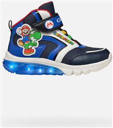 ΠΑΙΔΙΚΑ SNEAKERS ΜΠΟΤΑΚΙΑ ΜΕ ΦΩΤΑΚΙΑ ''CIBERDRON'' (27) - J46LBJ054FUC4226 ΜΠΛΕ ΣΚΟΥΡΟ GEOX