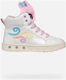 ΠΑΙΔΙΚΑ SNEAKERS ΜΠΟΤΑΚΙΑ ΜΕ ΦΩΤΑΚΙΑ ''SKYLIN'' - J468WA0NFBHC0653 ΛΕΥΚΟ GEOX