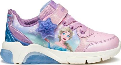 ΠΑΙΔΙΚΑ SNEAKERS ΓΙΑ ΚΟΡΙΤΣΙΑ ''FADINLIGHT DISNEY FROZEN'' (25-32) - 364114 ΡΟΖ GEOX