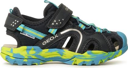 ΣΑΝΔΑΛΙΑ J BOREALIS BOY J250RB014MEC0749 S ΣΚΟΥΡΟ ΜΠΛΕ GEOX