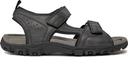 ΣΑΝΔΑΛΙΑ UOMO SANDAL STRADA U4524B 000ME C9999 ΜΑΥΡΟ GEOX