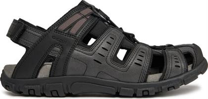 ΣΑΝΔΑΛΙΑ UOMO SANDAL STRADA U4524C 000ME C9999 ΜΑΥΡΟ GEOX