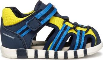 ΒΡΕΦΙΚΑ ΠΑΠΟΥΤΣΙΑ IUPIDOO ΓΙΑ ΑΓΟΡΙΑ NAVY/FLUO YELLOW (ΜΕΓΕΘΗ 20-25) - ΜΠΛΕ GEOX