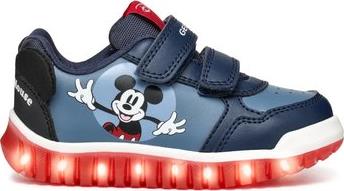 ΒΡΕΦΙΚΑ ΠΑΠΟΥΤΣΙΑ LIGHTYLOO ΓΙΑ ΑΓΟΡΙΑ MICKEY MOUSE (ΜΕΓΕΘΗ 23-27) - ΜΠΛΕ GEOX