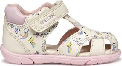 ΒΡΕΦΙΚΑ ΠΑΠΟΥΤΣΙΑ SANDAL ZAPITO FULL ΓΙΑ ΚΟΡΙΤΣΙΑ UNICORN (ΜΕΓΕΘΗ 19-26) - ΛΕΥΚΟ GEOX