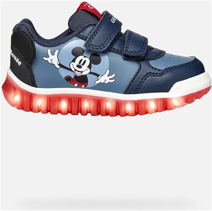 ΒΡΕΦΙΚΑ SNEAKERS ΜΕ ΦΩΤΑΚΙΑ ''LIGHTYLOO MICKEY MOUSE'' - B465ZB000BCC0700 ΜΠΛΕ ΣΚΟΥΡΟ GEOX