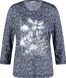 ΓΥΝΑΙΚΕΙΑ ΜΠΛΟΥΖΑ ΜΕ ALL-OVER PRINT - 170129-56011 ΣΚΟΥΡΟ ΜΠΛΕ GERRY WEBER