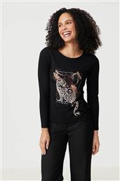 ΓΥΝΑΙΚΕΙΑ ΜΠΛΟΥΖΑ ΜΕ GRAPHIC PRINT - 370043-44006 ΜΑΥΡΟ GERRY WEBER