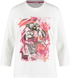 ΓΥΝΑΙΚΕΙΑ ΜΠΛΟΥΖΑ ΜΕ GRAPHIC PRINT ΚΑΙ ΜΑΝΙΚΙ 3/4 REGULAR FIT - 170068-56003 ΛΕΥΚΟ GERRY WEBER