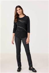 ΓΥΝΑΙΚΕΙΑ ΜΠΛΟΥΖΑ ΜΕ ΣΤΡΑΣ - 370080-44030 ΜΑΥΡΟ GERRY WEBER