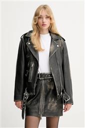 ΔΕΡΜΑΤΙΝO JACKET ΧΡΩΜΑ: ΜΑΥΡΟ, 10910555 GESTUZ