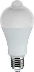 ΛΑΜΠΤΗΡΑΣ LED ΚΛΑΣΙΚΗ A65 11W E27 3000K 1050LM ΜΕ ΑΙΣΘΗΤΗΡΑ ΚΙΝΗΣΗΣ GEYER