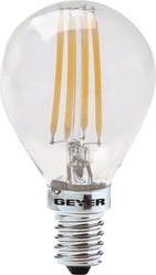 ΛΑΜΠΤΗΡΑΣ LED ΣΦΑΙΡΙΚΗ FILAMENT G45 4W E14 4000K 380LM DIM GEYER