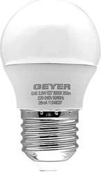 ΛΑΜΠΤΗΡΑΣ LED ΣΦΑΙΡΙΚΗ G45 2.5W E27 3000K 250LM GEYER