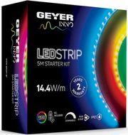 LED STRIP KIT 14.4W 12V RGB IP65 5M + RGB CONTROLLER + DRIVER GEYER