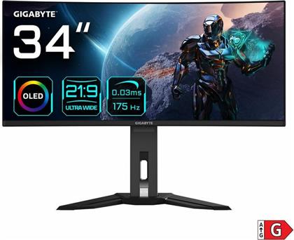 MO MO34WQC 34 OLED CURVED 175 HZ 0.03 MS GIGABYTE