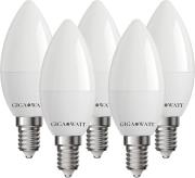 ΛΑΜΠΤΗΡΑΣ LED E14 9W 4200K 900LM 5ΤΜΧ GIGAWATT