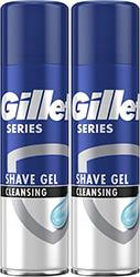 GILL SERIES GEL CLEANS CHARCOAL 400ML (200ML X2) GILLETTE