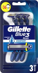 ΞΥΡΑΦΑΚΙΑ BLUE 3 PLUS COMFORT 3 ΤΕΜΑΧΙΑ GILLETTE