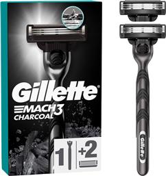 ΞΥΡΙΣΤΙΚΗ ΜΗΧΑΝΗ MACH3 CHARCOAL + 2 ΑΝΤΑΛΛΑΚΤΙΚΑ 1 ΤΕΜΑΧΙΟ GILLETTE