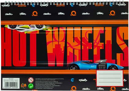 ΜΠΛΟΚ ΖΩΓΡΑΦΙΚΗΣ 23X33CM 40 ΦΥΛΛΩΝ + ΑΥΤΟΚΟΛΛΗΤΑ HOT WHEELS 349-27416 GIM