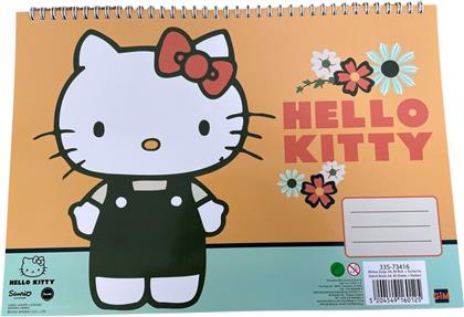 HELLO KITTY ΜΠΛΟΚ ΖΩΓΡΑΦΙΚΗΣ Α4+STICKERS (335-73416) GIM