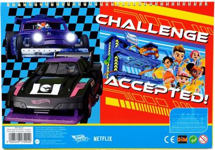 HOT WHEELS ΜΠΛΟΚ ΖΩΓΡΑΦΙΚΗΣ Α4+STICKERS-40 ΦΥΛΛΑ (349-30416) GIM