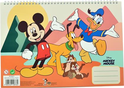 MICKEY STREET ΜΠΛΟΚ ΖΩΓΡΑΦΙΚΗΣ Α4+STICKERS-40 ΦΥΛΛΑ (340-88416) GIM