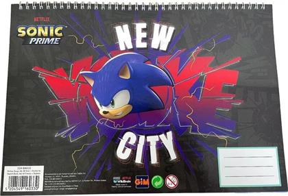 SONIC ΜΠΛΟΚ ΖΩΓΡΑΦΙΚΗΣ Α4+STICKERS (334-84416) GIM