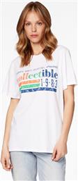 T-SHIRT ELLIE 84280 ΛΕΥΚΟ RELAXED FIT GINA TRICOT από το MODIVO