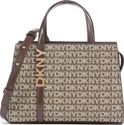 ΓΥΝΑΙΚΕΙΑ ΤΣΑΝΤΑ ΧΕΙΡΟΣ ΩΜΟΥ DKNY AVRIL SATCHEL R52D5G56-N42 ΚΑΦΕ LOGO