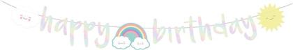 ΓΙΡΛΑΝΤΑ ΓΡΑΜΜΑΤΑ HAPPY BIRHTDAY RAINBOW AND CLOUD 180ΕΚ (M9904306) από το MOUSTAKAS