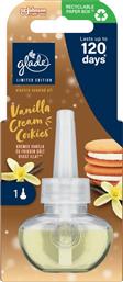 ΑΡΩΜΑΤΙΚΟ ΧΩΡΟΥ SCENTED OIL VANILLA CREAM COOKIES 1 ΤΕΜΑΧΙΟ GLADE