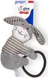 ΠΑΙΧΝΙΔΙ BUNNY GREY HOOP ROPE SQUEAKΥ (15X30CM) GLEE