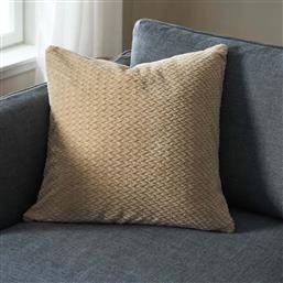 ΔΙΑΚΟΣΜΗΤΙΚΗ ΜΑΞΙΛΑΡΟΘΗΚΗ FLEECE (50X50) CINNABAR SESAME BEIGE 115/06 GOFIS HOME