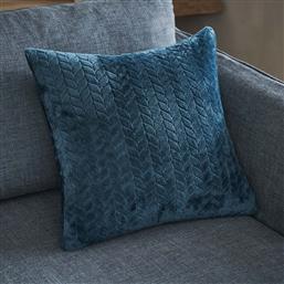 ΔΙΑΚΟΣΜΗΤΙΚΗ ΜΑΞΙΛΑΡΟΘΗΚΗ FLEECE (50X50) JULIEN MARINE BLUE 114/01 GOFIS HOME