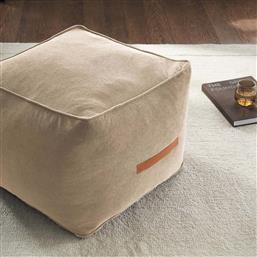 ΠΟΥΦ (50X50X40) CANVAS BEIGE 137/06 GOFIS HOME