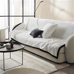 ΡΙΧΤΑΡΙ ΚΑΝΑΠΕ ΤΡΙΘΕΣΙΟΥ (180X300) POLAR WHITE 109/16 GOFIS HOME