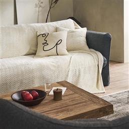 ΡΙΧΤΑΡΙ ΠΟΛΥΘΡΟΝΑΣ FLEECE (190X190) JULIEN COTTON BEIGE 114/05 GOFIS HOME