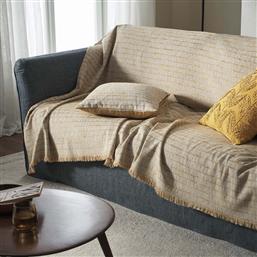 ΡΙΧΤΑΡΙ ΤΕΤΡΑΘΕΣΙΟΥ ΚΑΝΑΠΕ 2 ΟΨΕΩΝ (180X350) VESPERA LEAF GOLD 148/04 GOFIS HOME