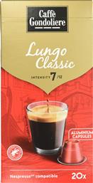 ΚΑΨΟΥΛΕΣ ΚΑΦΕ LUNGO CLASSIC 20X5.5G GONDOLIERE