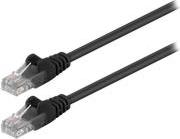 68643 U/UTP PATCHCABLE CAT.5E 0.5M BLACK GOOBAY