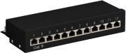 69307 12-PORT STP CAT.6 1U PATCH PANEL BLACK GOOBAY