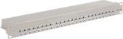 90855 24-PORT STP CAT.6A 1U 19'' PATCH PANEL GREY GOOBAY